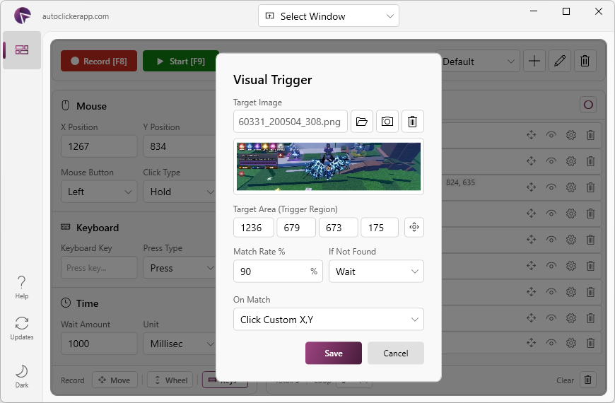 Auto Clicker - Visual Trigger